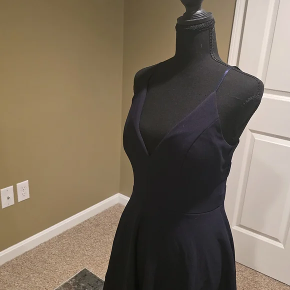 Emerald Sundae Navy Blue Layered Mini Dress - Picture 3 of 5